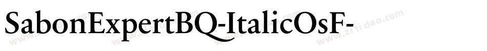 SabonExpertBQ-ItalicOsF字体转换