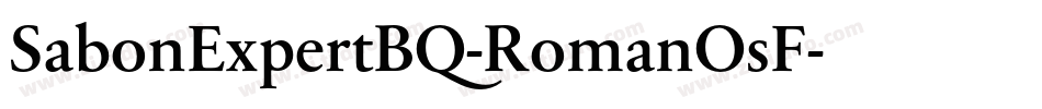 SabonExpertBQ-RomanOsF字体转换