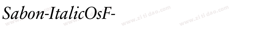 Sabon-ItalicOsF字体转换