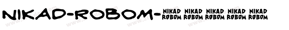 Nikad-Robom字体转换