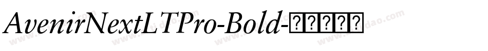 AvenirNextLTPro-Bold字体转换