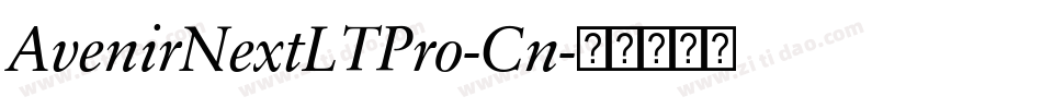 AvenirNextLTPro-Cn字体转换
