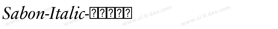 Sabon-Italic字体转换