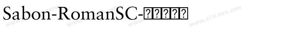 Sabon-RomanSC字体转换