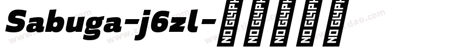 Sabuga-j6zl字体转换