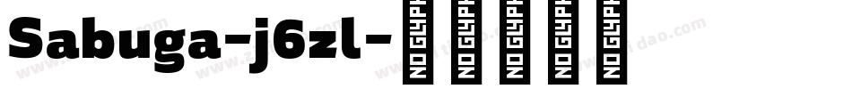 Sabuga-j6zl字体转换