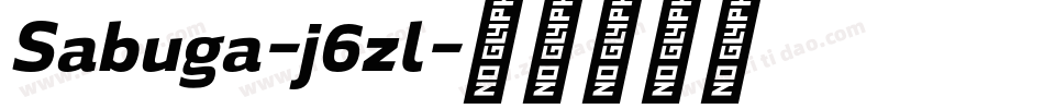 Sabuga-j6zl字体转换