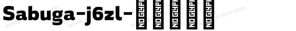 Sabuga-j6zl字体转换