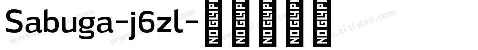 Sabuga-j6zl字体转换