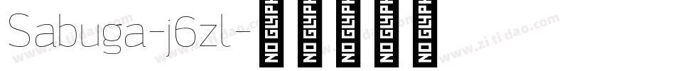 Sabuga-j6zl字体转换
