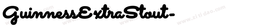 GuinnessExtraStout字体转换