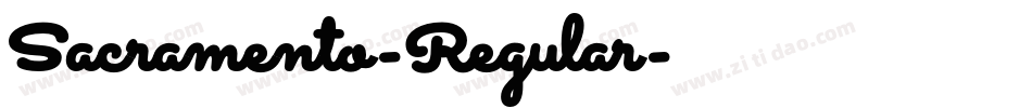 Sacramento-Regular字体转换