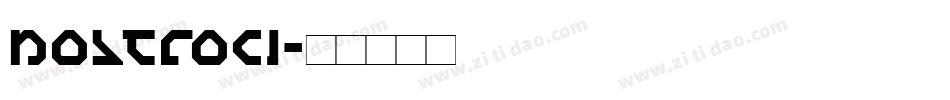 nostroci字体转换