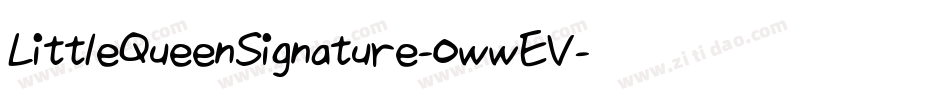 LittleQueenSignature-owwEV字体转换