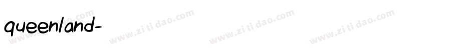 queenland字体转换