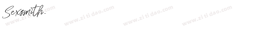 Sexsmith字体转换