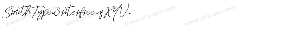 SmithTypewriterfree-qKYV字体转换