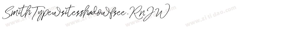SmithTypewritershadowfree-RnJW字体转换