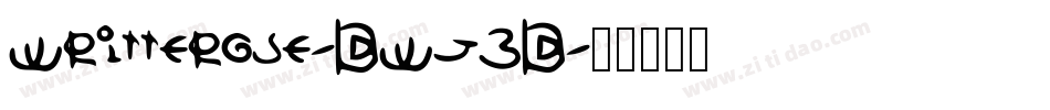 Writterose-BWj3B字体转换