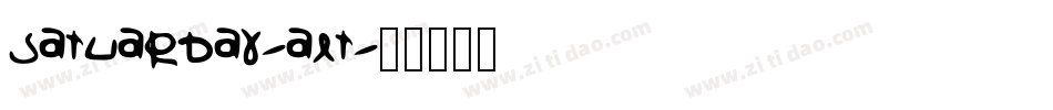 satuarday-alt字体转换