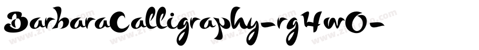 BarbaraCalligraphy-rg4wO字体转换