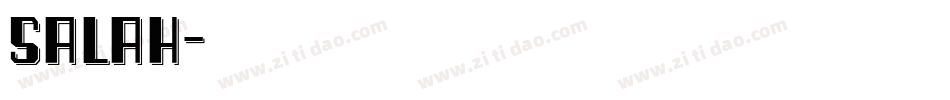 salah字体转换