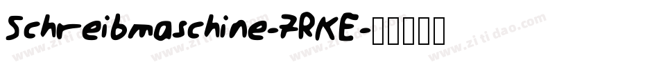 Schreibmaschine-7RKE字体转换