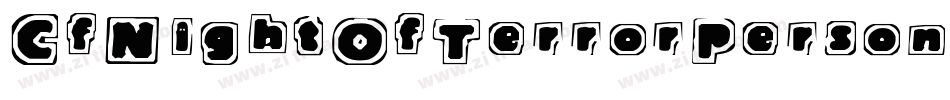 CfNightOfTerrorPersonalRegular-ALPOD字体转换