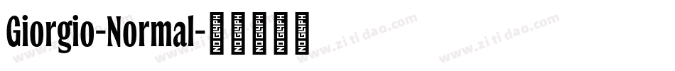 Giorgio-Normal字体转换