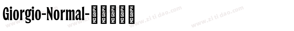 Giorgio-Normal字体转换