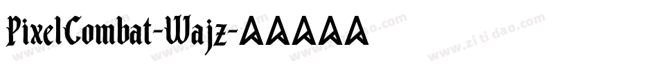 PixelCombat-Wajz字体转换
