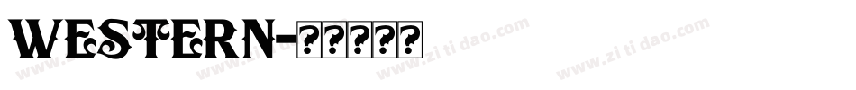 Western字体转换