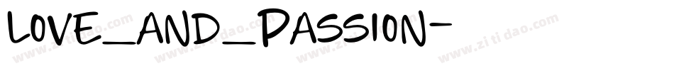 Love_and_Passion字体转换