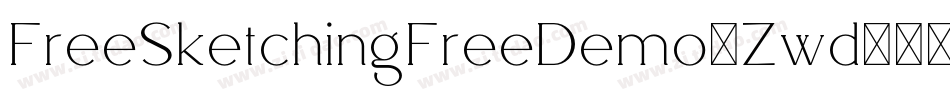 FreeSketchingFreeDemo-Zwd8字体转换