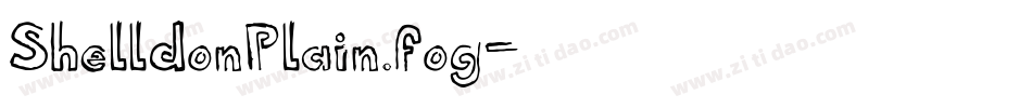 ShelldonPlain.fog字体转换