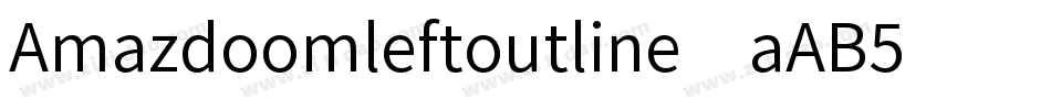 Amazdoomleftoutline-aAB5字体转换