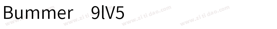 Bummer-9lV5字体转换