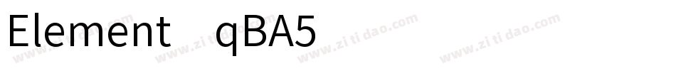 Element-qBA5字体转换