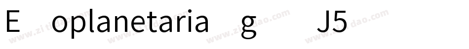 Exoplanetaria-gxxJ5字体转换