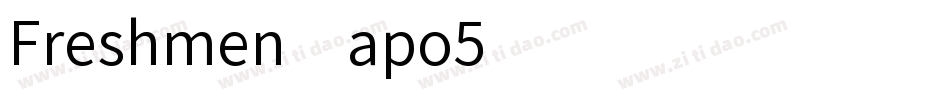 Freshmen-apo5字体转换