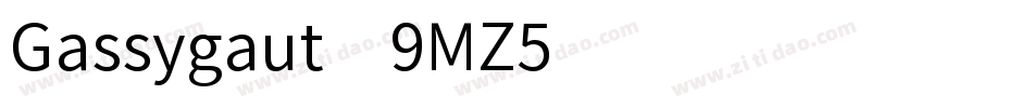 Gassygaut-9MZ5字体转换