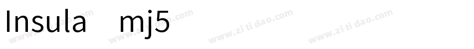 Insula-mj5字体转换