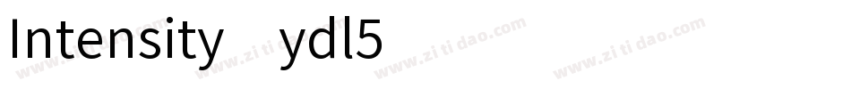 Intensity-ydl5字体转换