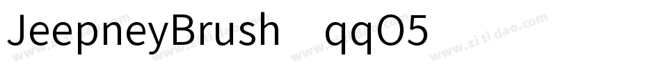 JeepneyBrush-qqO5字体转换