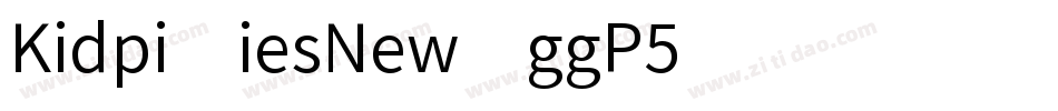KidpixiesNew-ggP5字体转换