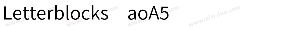 Letterblocks-aoA5字体转换