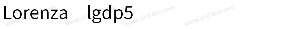 Lorenza-lgdp5字体转换