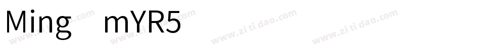 Ming-mYR5字体转换