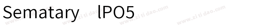 Sematary-lPO5字体转换