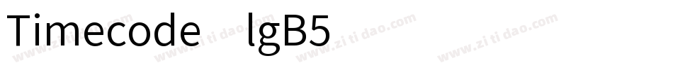Timecode-lgB5字体转换